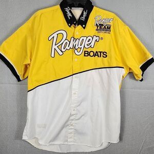 Ranger Boats Fishing Shirt Professional Competition "The Game" Yellow Vented Lg